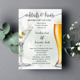 Convite Chá Eucalyptus Cocktails & Brews