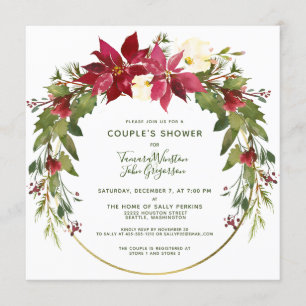 Convite Chá floral feito sob encomenda elegante dos casai