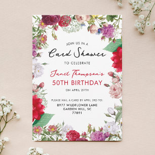 Convite Chá Floral Garden por Mail Birthday
