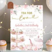 Chá Floral Rosa para Dois 2º Aniversário