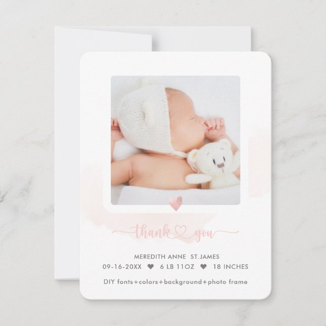 Convite Chá H2 do ArtsApp Obrigado+Anúncio de Nascimento (Frente)