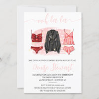Chá lingerie, Preto, Rosa, Vermelho, Chá de panela