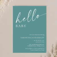 Chá neutro de sexo com bebê saudação moderna