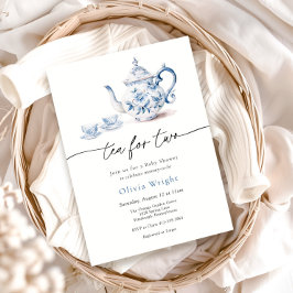 Convite Chá para dois Chás de fraldas do Tea Party