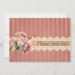 Convite Chá Personalizado do Chique Vintage