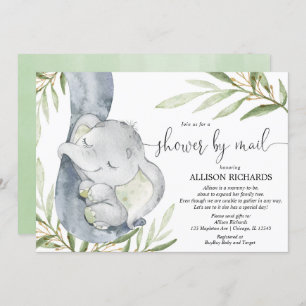 Convite Chá por chá de fraldas neutro em relação ao gênero