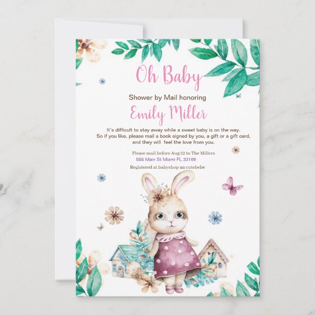 Convite chá por correio (Frente)