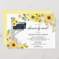 Chá por correio amarelo girassol chá de fraldas ve