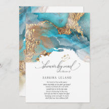 Chá por mala e Dourada com álcool marmoreado