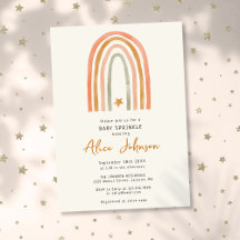 Chá Rainbow E Star Boho Baby Sprinkle