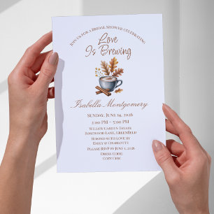 Convite Chá Revelação de Amor Único para o Casamento de Ou