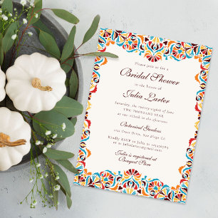 Convite Chá Revelação Nupcial Mandala Floral Caprichosa La