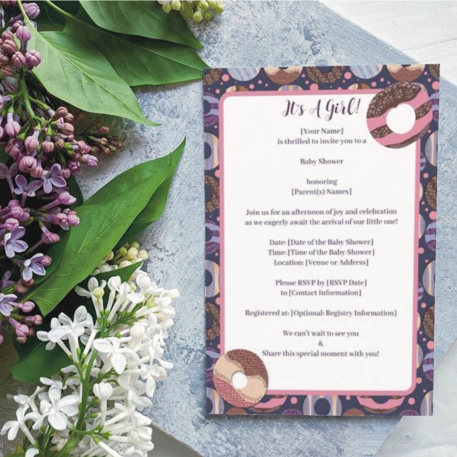 Convite Chá Roxo rosquinha (Criador carregado)