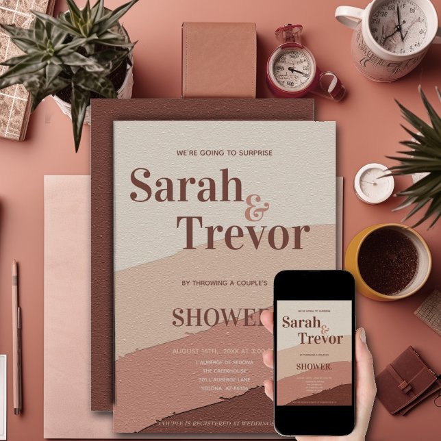 Convite Chá Surpresa Profunda Rust (Criador carregado)