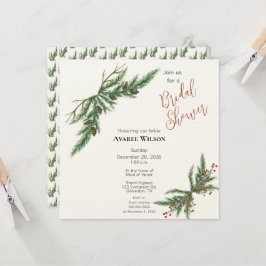 Convite Chá Vermelho e Verde dos Ramais de Natal