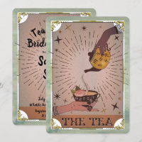 Chá Vintage Tarot Chaleira de Bruxa Chá de Bebê da