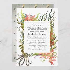 Convite Chá virtual de algas marinhas náuticas