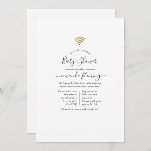 Convite Chá Virtual Trendy