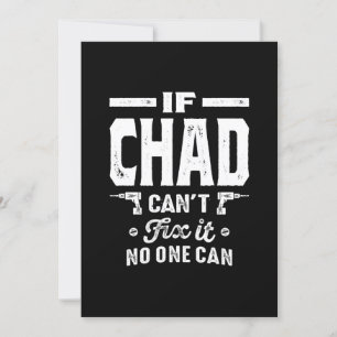 Convite Chad Nome Personalizado Aniversário