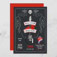 Chalkboard Rock and Roll Wedding