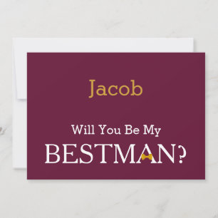 Convite Chalkboard Você Será Meu Melhor Homem?