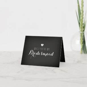 Convite Chalkboard Você Será Minha Placa De Bridesmaid