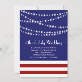 Convite Chamada de Casamento das Luzes Brilhantes 4 de jul