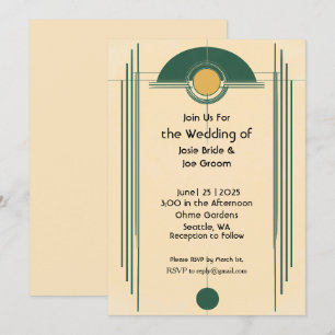 Convite Chamada de casamento deco amarelo