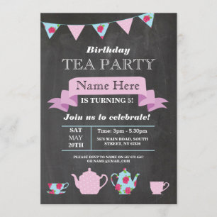 Convite Chamada De Chalé Do Tea Party Alice In Wonderland 