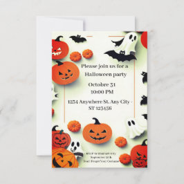 Convite Chamada de festa de abóbora