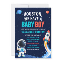 Chamada de Houston Temos um Bebê Menino Chuveiro E