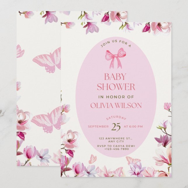 Convite Chamadas de Bebê (Frente/Verso)