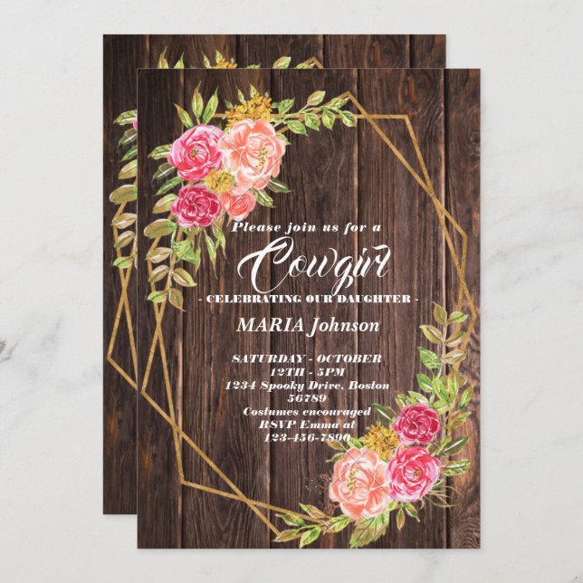 Convite Chamadas de Bebê-Bebê (Frente/Verso)