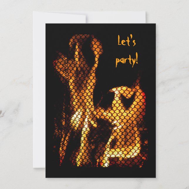 Convite Chamadas de dança no Halloween (Frente)