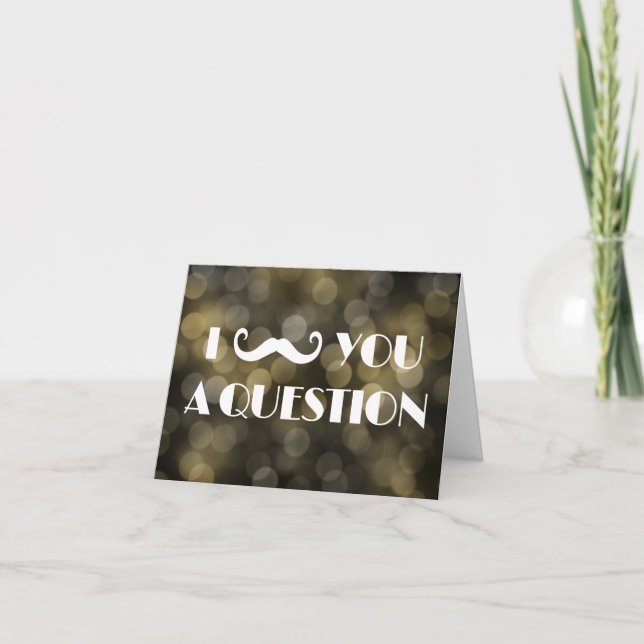 Convite Chamadas de Luz de Barco de Boca-Questão Mustache  (Frente)