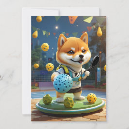 Convite Chamador Personalizado de Coleta de Pickleball