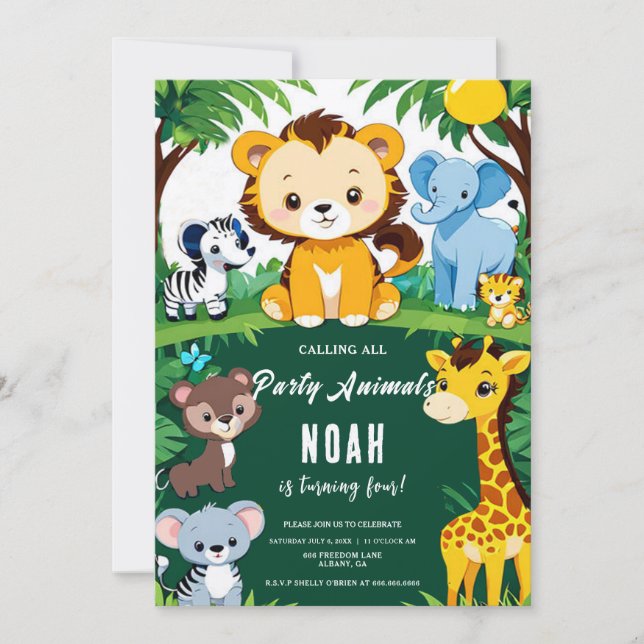 Convite Chamando a Festa de aniversário do Criança de Todo (Frente)