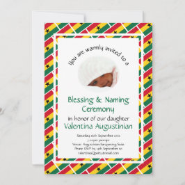 Convite CHAMANDO CEREMONIA BÊNITA | Bandeira Gana | Foto