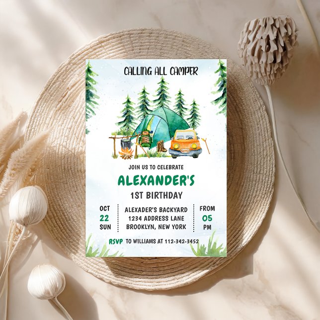 Convite Chamando todos os acampamentos de primeiro anivers (Criador carregado)