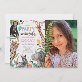 Convite Chamando todos os animais da festa Foto de anivers