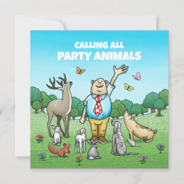 Convite Chamando todos os animais da parte