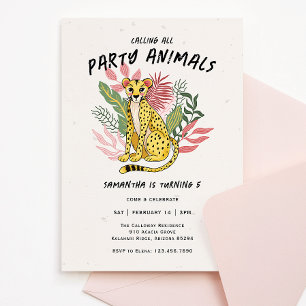 Convite Chamando Todos os Animais de Festa Crianças Aniver