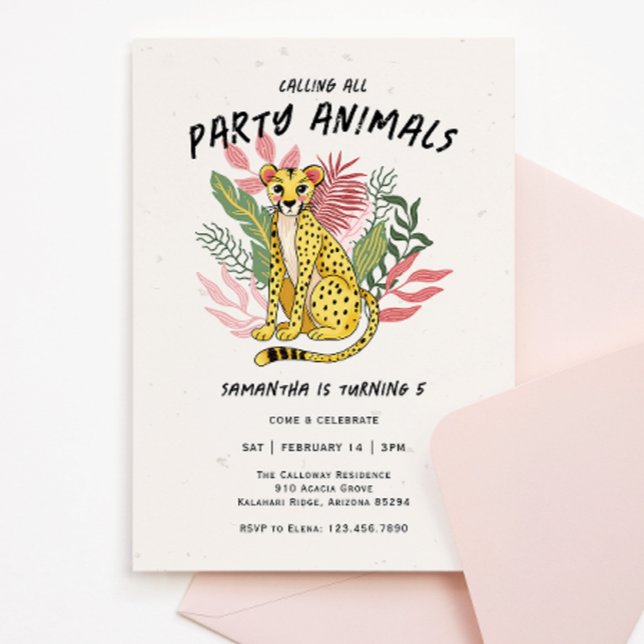 Convite Chamando Todos os Animais de Festa Crianças Aniver (Criador carregado)