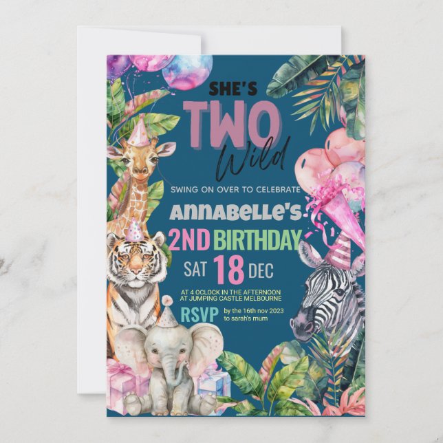 Convite Chamando todos os animais de festa de Festa de ani (Frente)