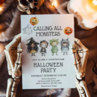 Chamando todos os monstros do Festa de Halloween
