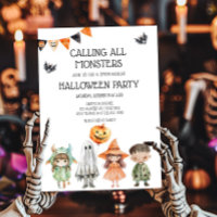 Chamando todos os monstros do Festa de Halloween