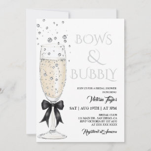 Convite Champagne Arcos e Bridal Shower Espumante
