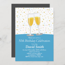 Convite Champagne Brunch e Bubbles Bois