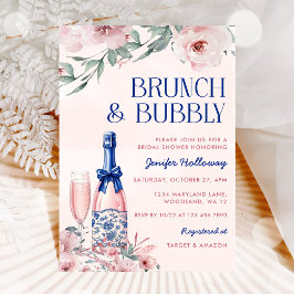 Convite Champagne Brunch E Chá de panela De Borracha