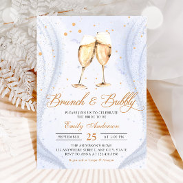Convite Champagne Brunch e Chá de panela de espuma